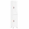 vidaXL Highboard Hochglanz-Wei&szlig; 34,5x34x180 cm Holzwerkstoff