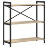 vidaXL B&uuml;cherregal 80 x 30 x 85 cm Holzwerkstoff Sonoma-Eiche