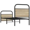 vidaXL Bettgestell ohne Matratze 80x200 cm Sonoma-Eiche Holzwerkstoff