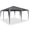 vidaXL Party-Zelt Anthrazit 400 x 400 x 266 cm Polyethylen und Stahl