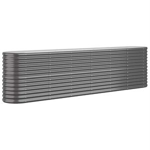 vidaXL Hochbeet Verzinkter Stahl 260x40x68 cm Anthrazit