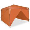 vidaXL Pop-up Pavillon Zelt Orange 300 x 300 cm Stoff