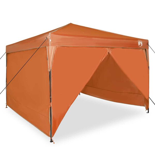 vidaXL Pop-up Pavillon Zelt Orange 300 x 300 cm Stoff