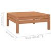 vidaXL 10-tlg. Garten-Lounge-Set Honigbraun Massivholz Kiefer