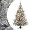 vidaXL K&uuml;nstlicher Weihnachtsbaum mit Weihnachtskugel 210 cm 300 LEDs