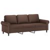 vidaXL 3-Sitzer-Sofa mit Kissen Braun 180 cm Kunstleder