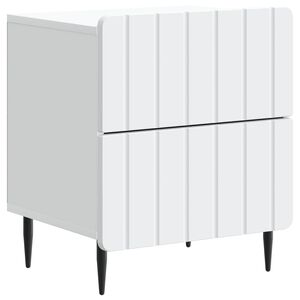 vidaXL Nachttisch Wei&szlig; 43 x 34,5 x 49,5 cm Holzwerkstoff