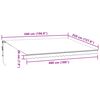 vidaXL Markise Automatisch mit LEDs Anthrazit & Wei&szlig; 500x350 cm