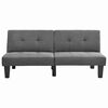 vidaXL Sofas Bett Hellgrau 162 x 88 x 36 cm Stoff