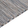 vidaXL Outdoor-Teppich Flachgewebe 80x250 cm Braun und Blau