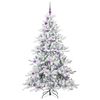 vidaXL Künstlicher klappbarer Weihnachtsbaum 180 cm PVC und Stahl