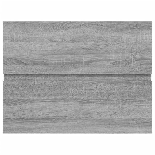 vidaXL Waschbeckenunterschrank Grau Sonoma 60x38,5x45 cm Holzwerkstoff