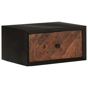 vidaXL Handgefertigter Nachttisch Natur 40 x 30 x 20 cm