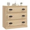 vidaXL Sideboard Sonoma-Eiche 70x35,5x67,5 cm Holzwerkstoff