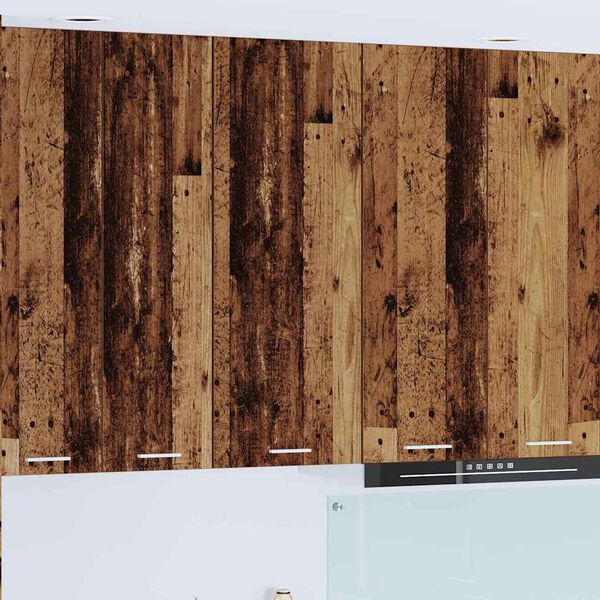 vidaXL H&auml;ngeschrank mit T&uuml;r Altholz 40 x 31 x 100 cm Holzwerkstoff