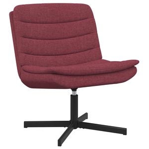 vidaXL Drehstuhl Weinrot 63 x 75 x 76 cm Stoff