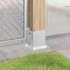 vidaXL Pfostenträger Quadratisch 4Stk. Silber 101x101mm Stahl Verzinkt