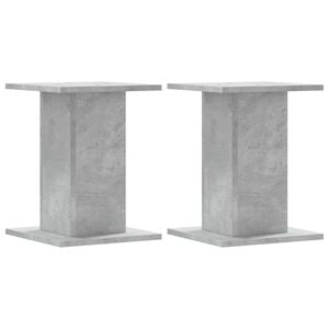 vidaXL Lautsprecherst&auml;nder 2 Stk. Betongrau 30x30x40 cm Holzwerkstoff