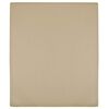vidaXL Spannbettlaken 2 Stk. Jersey Taupe 100x200 cm Baumwolle