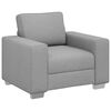 vidaXL Sofa 3 pcs Wolkengrau Leinenmischgewebe