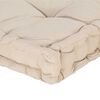 vidaXL Palettenkissen Baumwolle 120&times;80&times;10 cm Beige