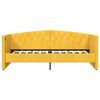vidaXL Tagesbett mit Matratze USB Gelb Samt 90x200 cm