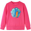 Kinder-Sweatshirt Knallrosa 116