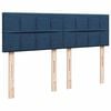 vidaXL Boxspringbett mit Matratze Blau 140x190 cm Stoff