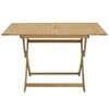 vidaXL Gartentisch Klappbar 120x70x75 cm Massivholz Akazie