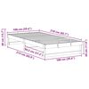 vidaXL Bettrahmen Wei&szlig; 100 x 210 cm Massives Kiefernholz