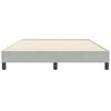 vidaXL Bettgestell ohne Matratze Hellgrau 160x210 cm Samt