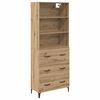 vidaXL Highboard Artisan-Eiche 69,5 x 34 x 180 cm Holzwerkstoff