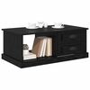 vidaXL Couchtisch Schwarz Eichen-Optik 90 x 50 x 35 cm Holzwerkstoff
