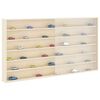 vidaXL Wanddisplay-Case mit Regal Beige 100 x 8,5 x 54 cm Sperrholz