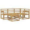 vidaXL Outdoor-Sofagarnitur 5 pcs Wei&szlig; 59 x 59 x 37 cm