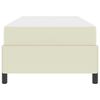 vidaXL Bettrahmen mit Matratze Creme 80 x 200 cm Stoff