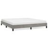 vidaXL Bettgestell ohne Matratze Hellgrau 160x200 cm Samt