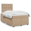 vidaXL Boxspringbett Matratze Cappuccino-Braun 120x200cm Kunstleder