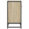 vidaXL Nachttisch Sonoma-Eiche 60x31x60 cm Holzwerkstoff und Metall