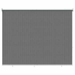 vidaXL Au&szlig;enrollo 90% UV-Block Hellgrau 220 x 140 cm HDPE