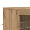 vidaXL LED-Sideboard Artisan-Eiche 60,5 x 37 x 100 cm Holzwerkstoff