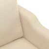 vidaXL 2-Sitzer-Sofa Creme 140 cm Stoff
