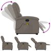 vidaXL Massagesessel mit Aufstehhilfe Taupe Stoff