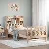 vidaXL Massivholzbett mit Regal ohne Matratze 90x200 cm Kiefer
