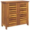 vidaXL Garten-Schrank mit Regal Natur 75 x 35 x 70cm Massivholz Akazie