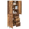 vidaXL Highboard mit Schubladen 2 pcs Altholz Holzwerkstoff