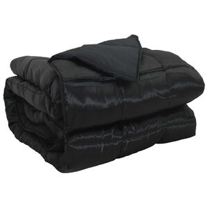 vidaXL Ganzjahresbettdecke 135 x 200 cm 300 g/m&sup2; Schwarz