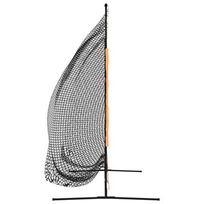 vidaXL Golf-Übungsnetz Schwarz und Orange 215x107x216 cm Polyester