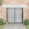 vidaXL Türvordach Grau 300x75 cm Polycarbonat