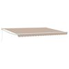 vidaXL Markise Beige 450 x 300 x 165 cm Polyester und Metall